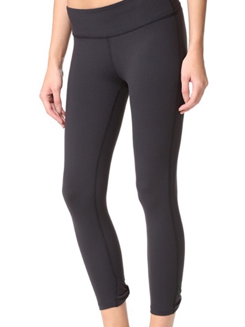 Kate Spade x Beyond Yoga Black Bow Crop Leggings M Balletcore Coquette